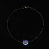Cushion Halo Diamond Bracelet - Malka