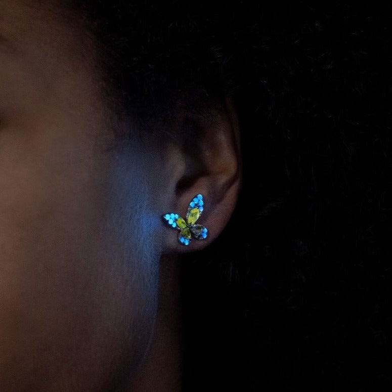 Butterfly Diamond Earrings - Malka