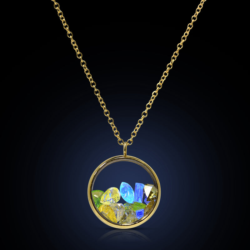 Gilded Window Necklace