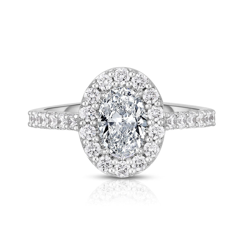 Oval Diamond Engagement Ring - Malka