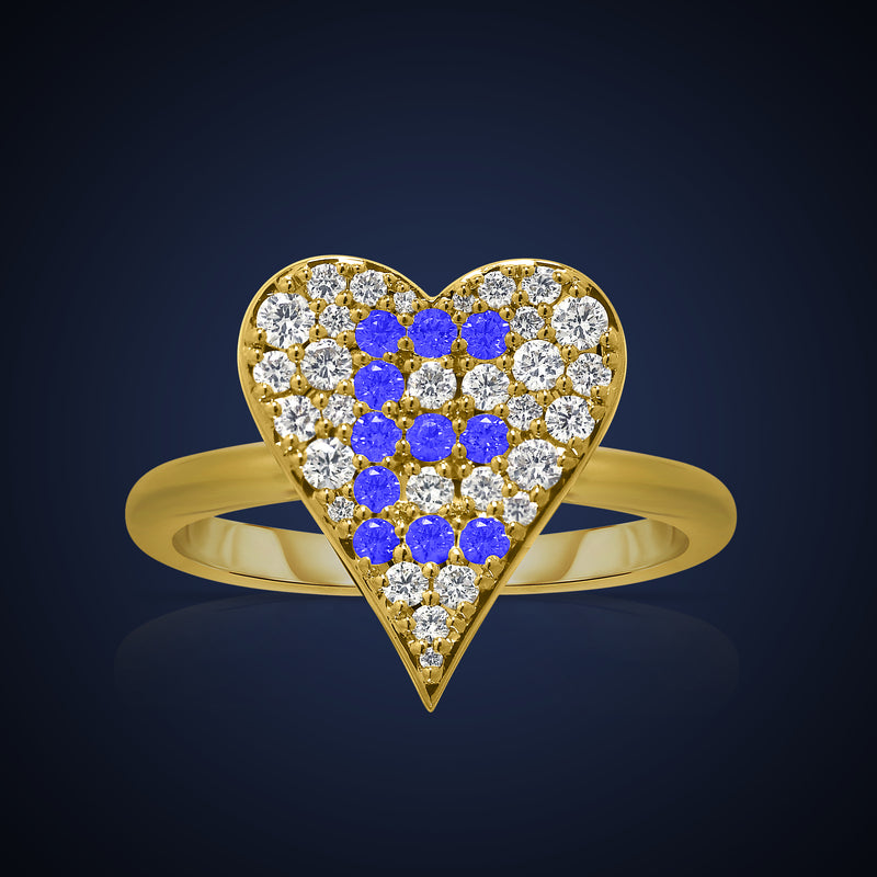 Initial Heart Ring (A-Z)