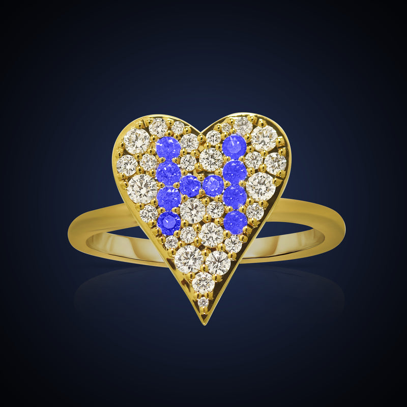 Initial Heart Ring (A-Z)