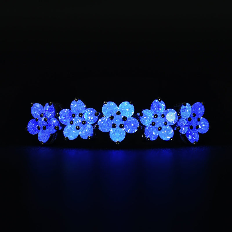 Multi Flower Diamond Band - Malka