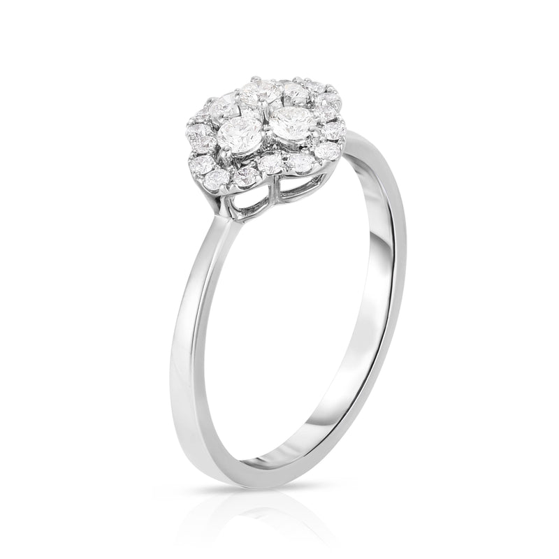 Four Leaf Clover Diamond Ring - Malka